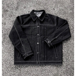 [ nhận hàng trước tết ]  Áo/ quần raw denim - raw black denim set