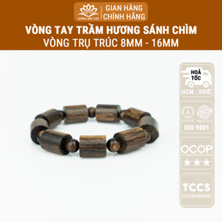 Vòng tay trầm hương trụ trúc Sánh Chìm cho nam nữ mang bình an may mắn tài lộc - Xưởng Mộc Việt