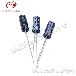 Bộ 100 Chiếc Tụ 100uF 25V (6x12mm)