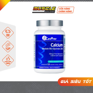 Canprev Calcium Malate Bis-Glycinate 200 - Canxi Dạng Tốt Nhất Giúp Xương Khỏe Mạnh, Ngăn Ngừa Loãng Xương
