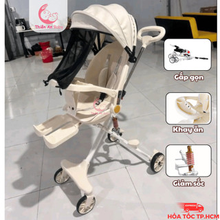 Xe đẩy gấp gọn 2 chiều có mái che M9, Xe đẩy M8 cho bé, xe chính hãng bảo hành 1 năm, THIÊN AN BABY