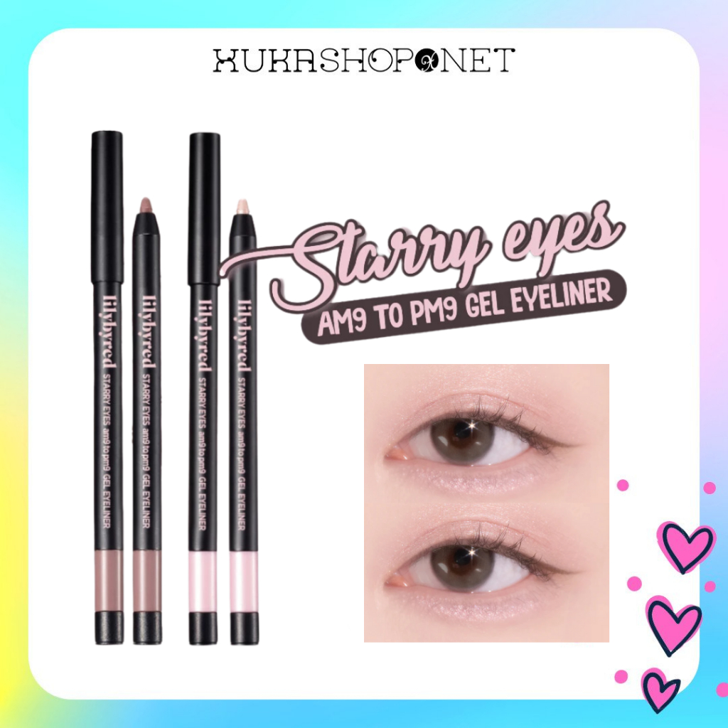 Chì kẻ mắt LILYBYRED Starry Eyes Am9 To Pm9 đa năng, kẻ bọng eyeliner mắt tiện lợi