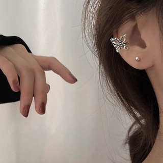 1 CHIẾC bông tai bươm bướm bạc thái