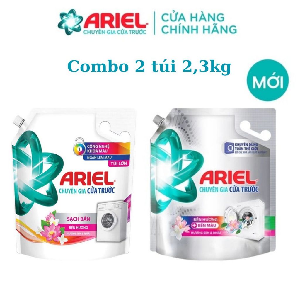 Nước giặt Ariel cửa trước hương sen và nhài 2.3kg