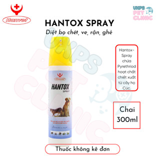 Hantox Spray - Dung Dịch Xịt Ve, Rận, Bọ Chét Dành Cho Chó (Chai 300ml)