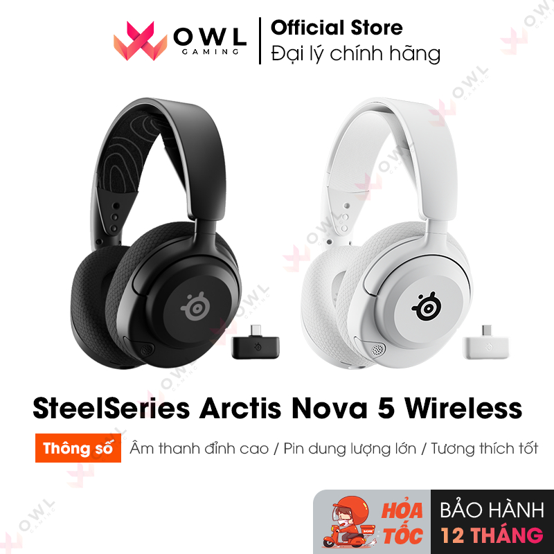 Tai nghe SteelSeries Arctis Nova 5 Wireless (Hàng chính hãng)