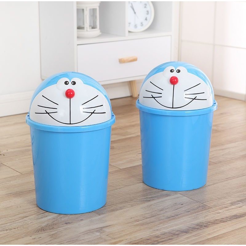 🌻THÙNG RÁC NẮP LẬT 🎀 DORAEMON HOUSE