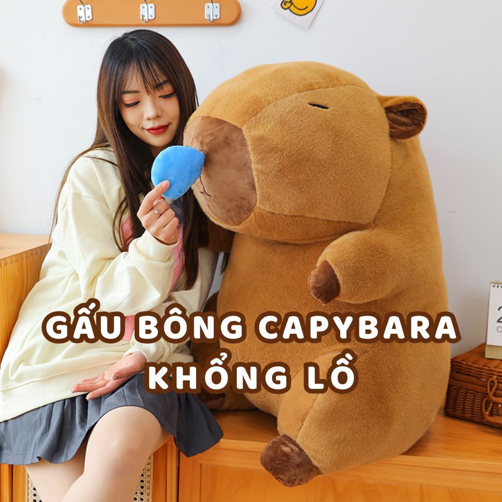   HCM - Hỏa tốc 2h  Gấu bông capybara to khổng lồ cabybara gấu bông cabibara chảy nước mũi Eda's House 