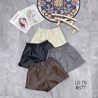 Quần short da cạp chun 2 cúc (hàng Quảng Châu) mã 677