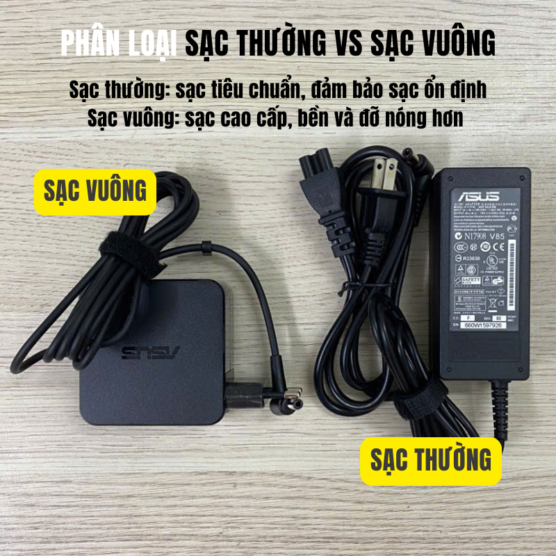 Sạc Laptop Asus 65W/90W, Sạc Asus Chân Nhỏ/To, Cục Sạc Máy Tính Asus Vivobook, BẢO HÀNH 24 THÁNG | BigBuy360 - bigbuy360.vn