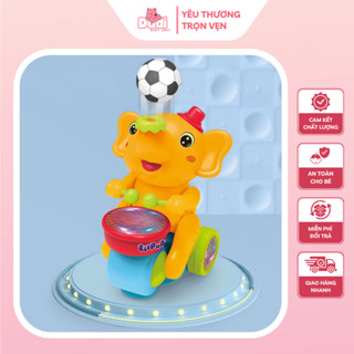  Đồ Chơi Chú Voi Đánh Trống Thổi Bóng Có Kèm Nhạc Vui Nhộn Cho Bé 