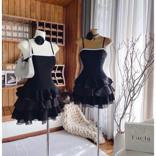 ĐẦM 2S REN KÈM CHOCKER HOA CỔ