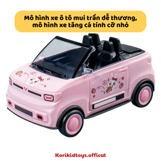 Mô hình xe ô tô thể thao mui trần chạy đà dễ thương, mô hình xe tăng ngầu đét cho bé