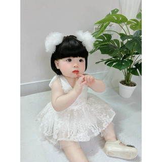 [10m-7tuổi] Bộ tóc giả nguyên đầu cho bé gái, Tóc giả bé gái phong cách Hàn Quốc