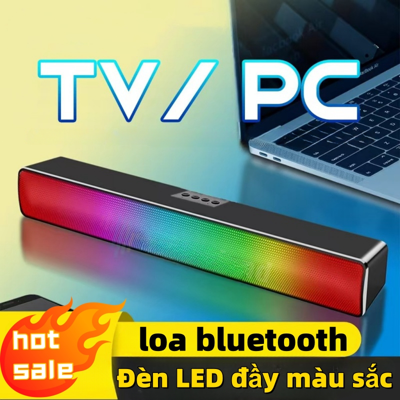 Loa Bluetooth mini  không dây Di Động Đèn Máy tính PC LED bass manh speaker woofer nghe nhạc