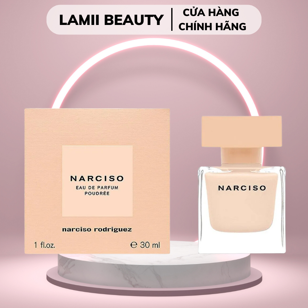 NƯỚC HOA NARCISO POUDREE EDP 30ml/FOR HER DELUXE MINI COFRE - LAMII BEAUTY