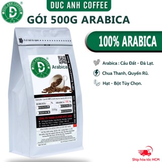 Túi 500g cà phê Arabica Cầu Đất rang mộc tùy chọn pha phin, pha máy nguyên hạt