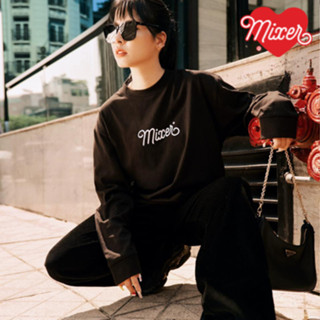 Áo thun dài tay "MIXER Long Sleeve" màu đen nam nữ unisex chất cotton cao cấp form rộng oversize basic