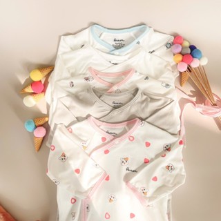 Áo Sơ Sinh Dài Tay Cài Lệch Vải Sợi Tre Siêu Mềm Mịn, Mát Cho Bé Trai, Bé Gái  Avaler