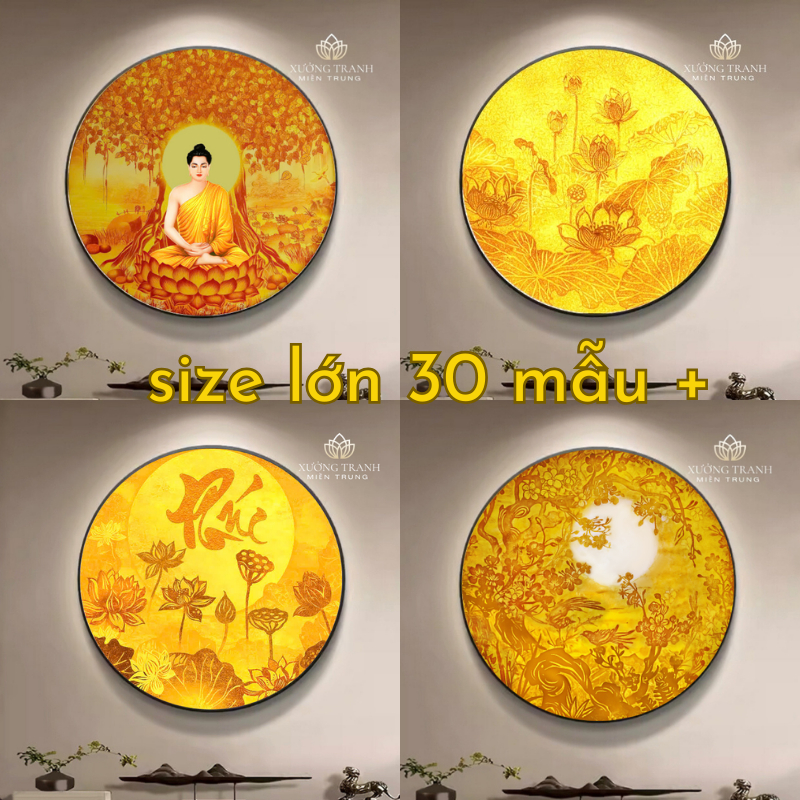 (Giá xưởng) Mẫu Mới Đèn Hào Quang Treo Phòng Thờ, Trang Trí Tượng Phật, bàn thờ, phòng thờ