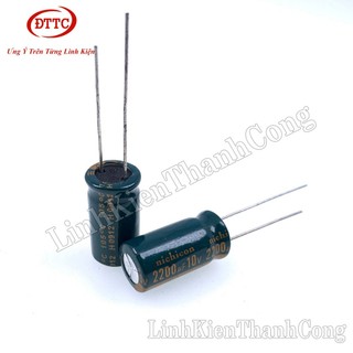 Bộ 20 Chiếc Tụ 2200uF 10V (10x20mm)