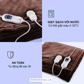 Chăn Sưởi Điện KLARSTEIN DR. WATSON XXL, Chăn Điện, KT 180x200cm, BH 12 Tháng, Shop Authentic