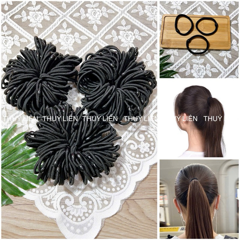 Dây cột tóc đen bền chắc