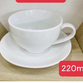  Combo 10 bộ cốc đĩa cafe capuchino - gốm sứ Bát Tràng 