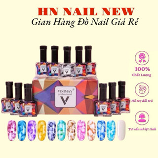 set loang cồn Vinimay 12 màu vân đá hàng chính hãng HN NAIL NEW