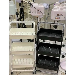 Xe Đẩy Spa Tóc Móng Nail , Kệ 3 Tầng Spa