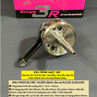 Dên FASSTek CNC +6.65li tổng 13.30li dành cho xe Ex135.5s/Ex150