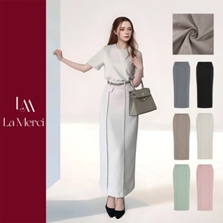  VÁY BÚT CHÌ cách điệu 1 túi trước sang trọng La Merci Q08 