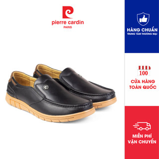 Giày lười nam Pierre Cardin da bò thật nappa, đế cao su phối màu hiện đại, thiết kế năng động thời trang - 773