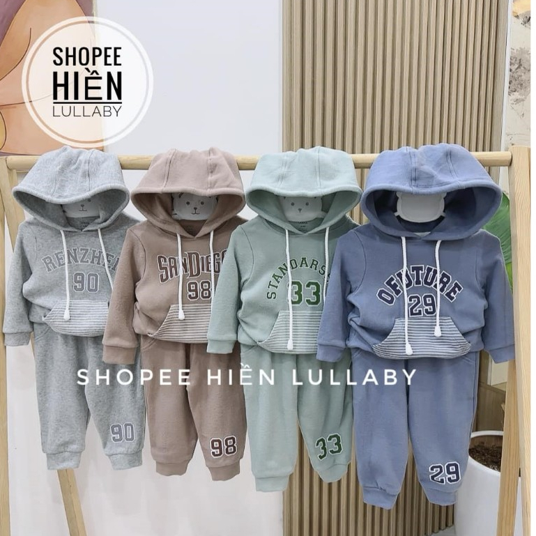 [Dokma/Chính Hãng] Bộ hoodie Dokma chất liệu nỉ lông cho bé trai, bé gái