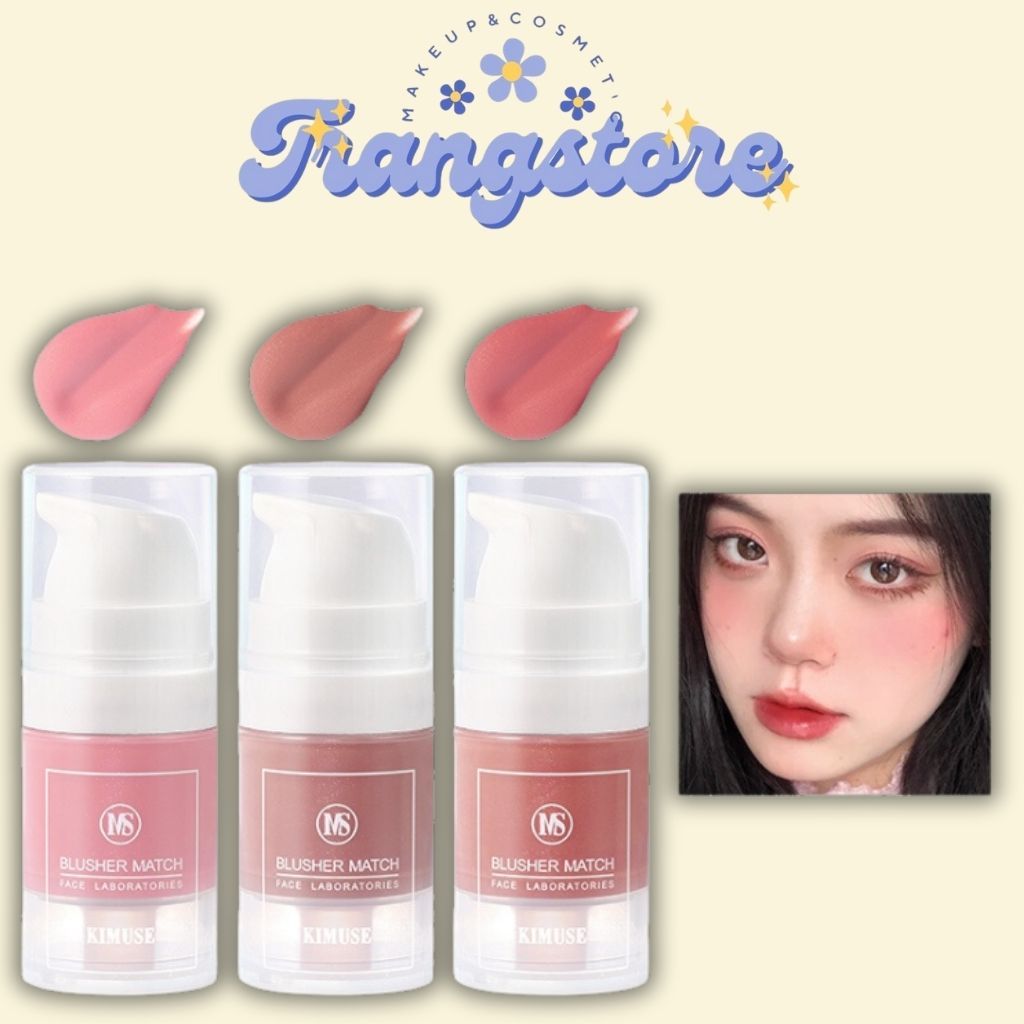 Kem làm Hồng Má KIMUSE Lâu Trôi Căng Bóng, Chống Thấm Nước Chai 6ml