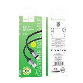 Cáp sạc ip và androi dây dù siêu bền Hoco X102