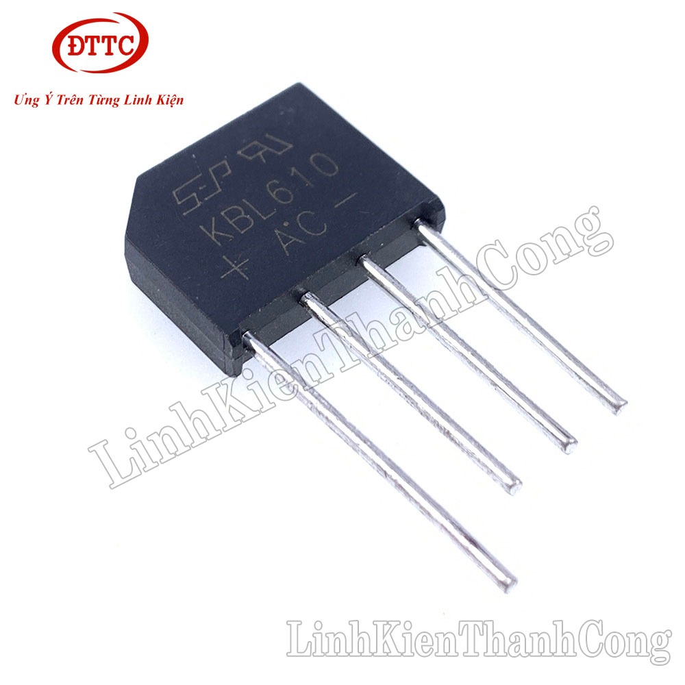 Bộ 5 Chiếc Diode Cầu KBL610 6A 1000V