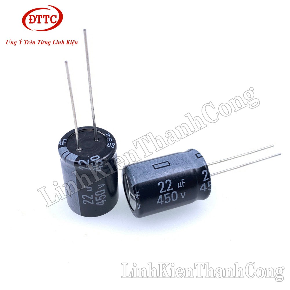 Bộ 10 Chiếc Tụ Hóa 22uF 450V (13x20mm)