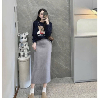 CHÂN VÁY LEN LÔNG THỎ MỊN DÁNG DÀI 75 PHÂN HÀNG QCL1 MS17882