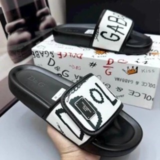 Dép quai ngang dán xé thời trang DG chữ to siêu đẹp_mẫu dép nam nữ đế pu chống nước đi học siêu êm chân