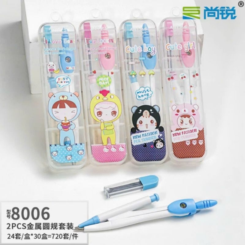 Compa chì kim kèm ruột chì 8006