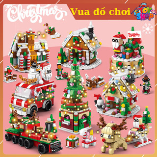  Bộ Đồ Chơi Giáng Sinh Lắp Ghép Trang Trí Cây Thông Noel Tuần Lộc Lắp Ráp Xưởng Đồ Chơi Ông Già Noel 