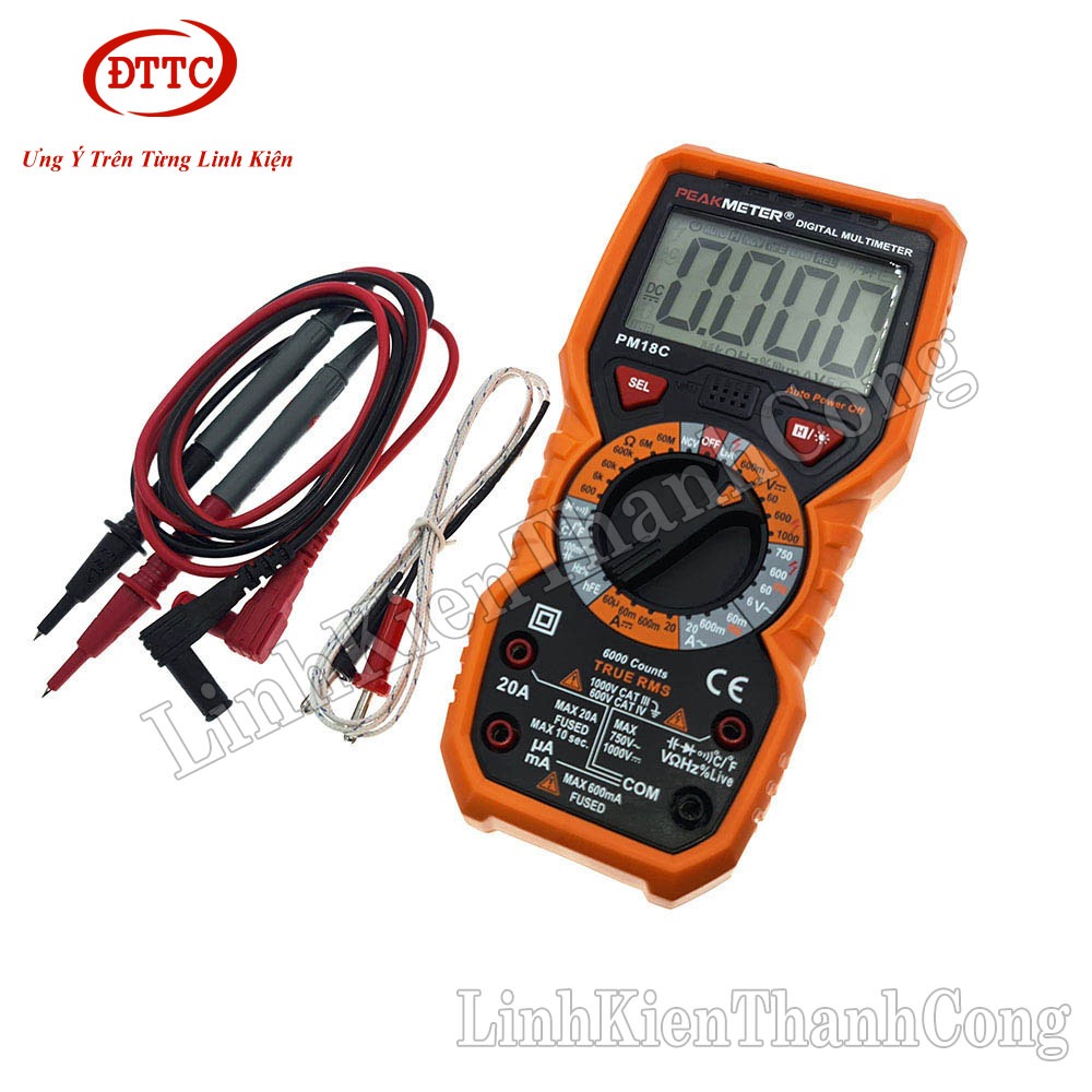 Đồng Hồ Vạn Năng Kỹ Thuật Số PM18C True RMS