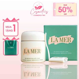NEW 100ML + LAMER Kem Siêu Dưỡng Ẩm, Phục Hồi Và Làm Dịu Da La Mer The Moisturizing Soft Cream 100ML