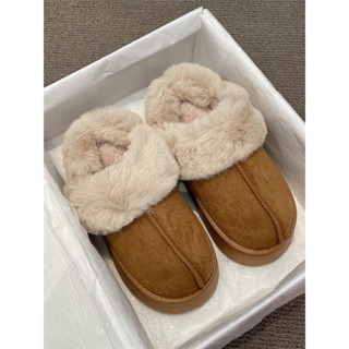   Order-2234  Giày sục lông mùa đông tone màu Nâu,Be độn đế hack dáng dày dặn nặng tay Lilis room 