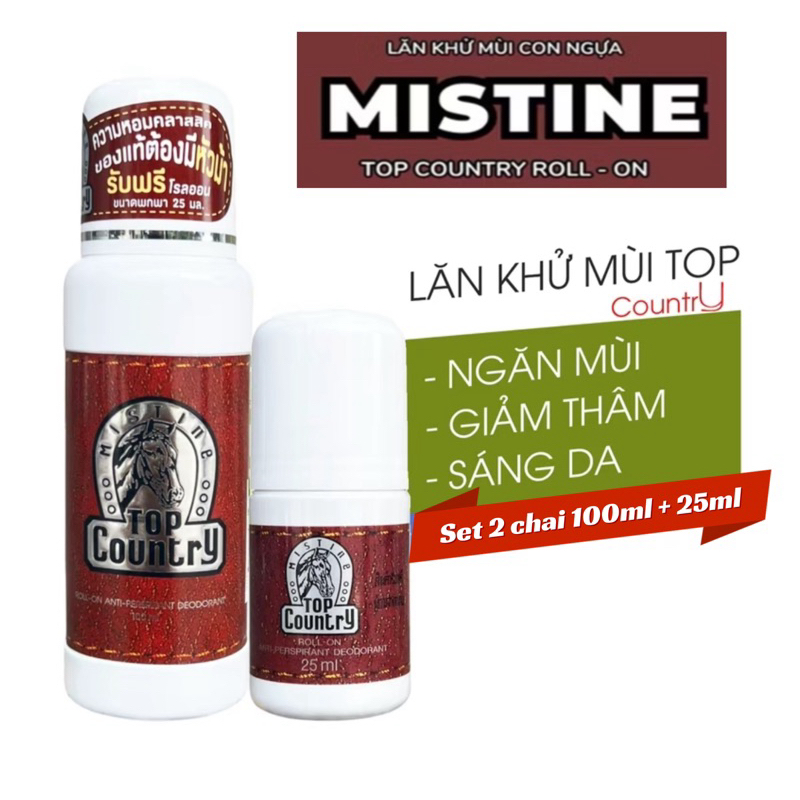 Lăn Nách Ngựa Mistine Hương Nước Hoa 100Ml - Lăn Khử Mùi Top Contry