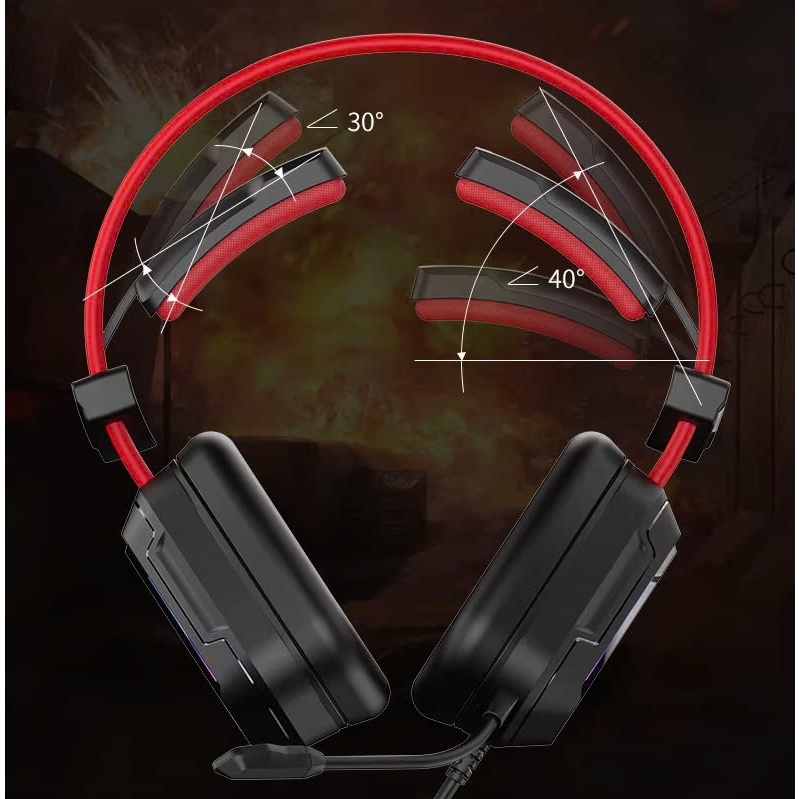 Tai Nghe gaming DAREU EH733 - LED RGB ( giả lập 7.1 - Kết nối cổng USB) | BigBuy360 - bigbuy360.vn