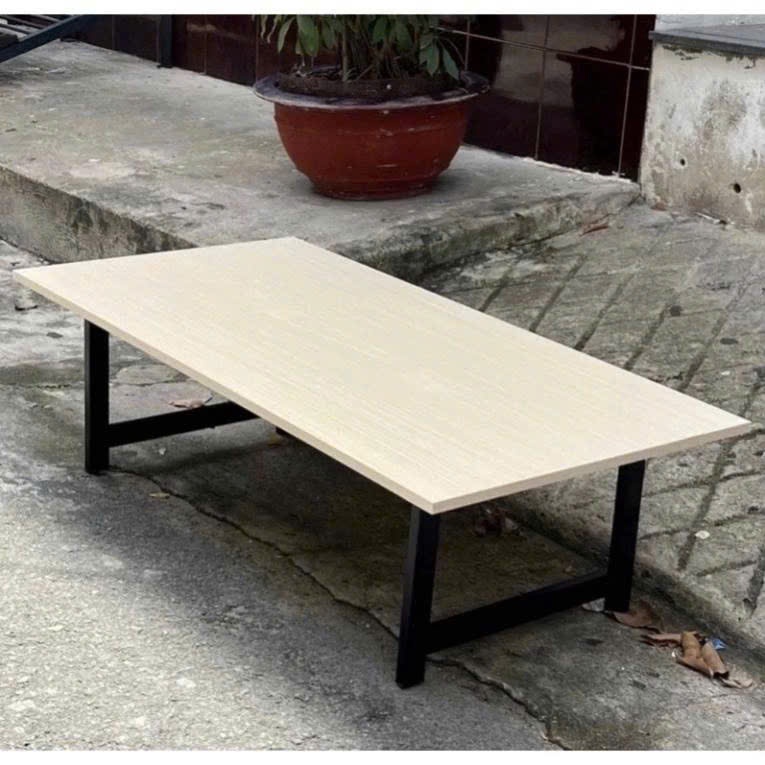Bàn làm việc chân xếp ,gấp gọn, Ngồi bệt khung sắt dày liên kết chắc chắn, mặt bàn mdf phủ melamin chống xước | BigBuy360 - bigbuy360.vn