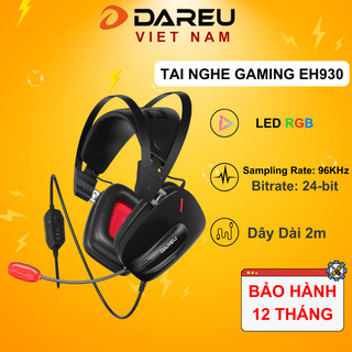  Tai nghe gaming Dareu EH930 LED RGB  giả lập 7.1 - Kết nối cổng USB  
