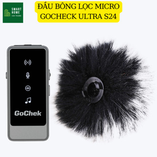 Bông xù lọc gió Gochek S24 ultra tích hợp sử dụng đa thiết bị đa chức năng, Mic thu âm không dây Gochek Ultra Plus.